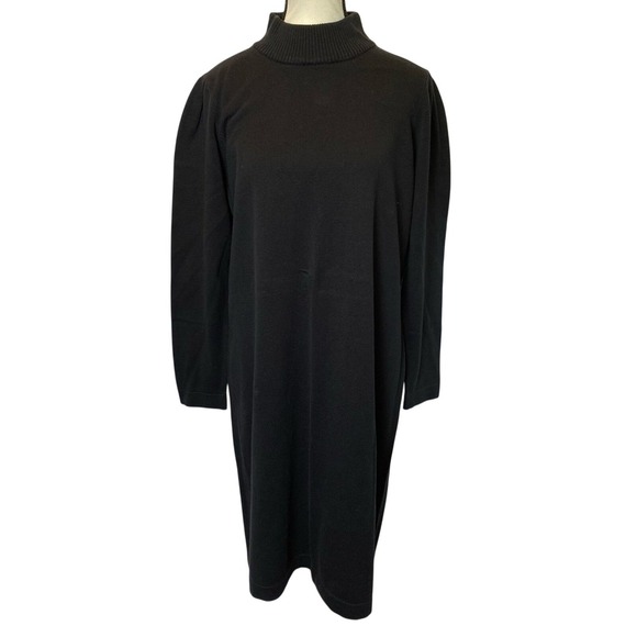 Kim Rogers Dresses & Skirts - Kim‎ Rodgers Women's Mock Neck Long Sleeve Sweater Dress Size 1X Black